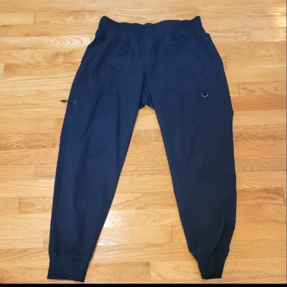Womens Ava Therese black scrub joggers medium